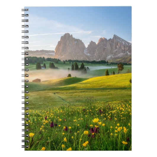Blumen | Frühjahrsalpe di Siusi Langkofel Notizblock (Vorderseite)