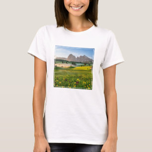 Blumen   Frühjahrsalpe di Siusi Langkofel T-Shirt
