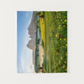 Blumen | Frühjahrsalpe di Siusi Langkofel Wandteppich (Vorderseite)