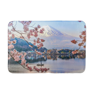 Blumen   Frühjahrskirsche blüht Japan Badematte