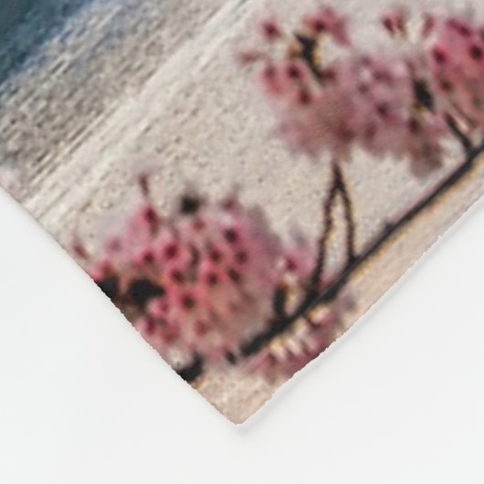 Blumen | Frühjahrskirsche blüht Japan Fleecedecke (Ecke)