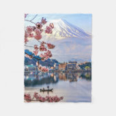 Blumen | Frühjahrskirsche blüht Japan Fleecedecke (Vorderseite)