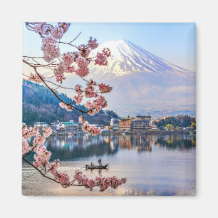 Blumen   Frühjahrskirsche blüht Japan Magnet