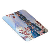 Blumen | Frühjahrskirsche blüht Japan Magnet (Rechte Seite)