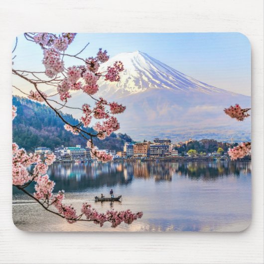 Blumen | Frühjahrskirsche blüht Japan Mousepad (Vorne)