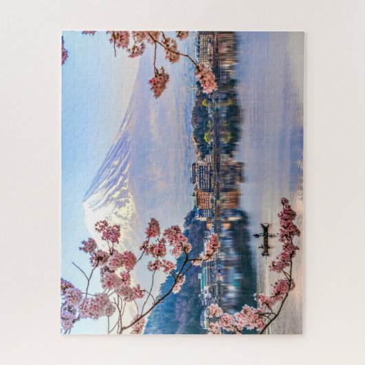 Blumen | Frühjahrskirsche blüht Japan Puzzle (Vertikal)