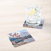 Blumen | Frühjahrskirsche blüht Japan Rechteckiger Pappuntersetzer (Vor Ort)