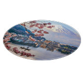 Blumen | Frühjahrskirsche blüht Japan Schneidebrett (Ecke)