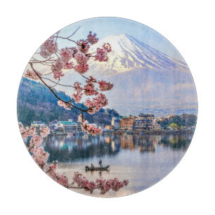 Blumen Frühjahrskirsche blüht Japan Schneidebrett