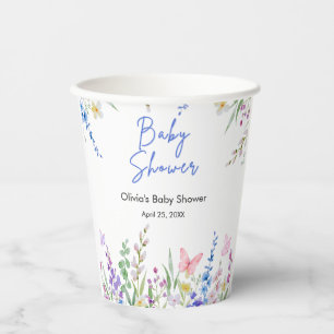 Blumen-Frühlings-Sommer-Wildblumen-Baby-Party   Pappbecher