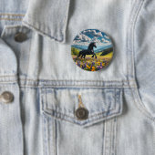 Blumen-/Frühlingshengst Button (Beispiel)