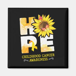 Blumen für das Bewusstsein für Kinderkrebs Magnet