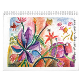 Blumen für das Jahr Kalender