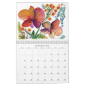 Blumen für das Jahr Kalender (Jan 2026)