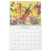 Blumen für das Jahr Kalender (Feb 2026)