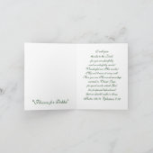 Blumen für Debbie Dankeskarte (Innenseite)