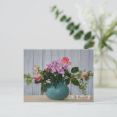 Blumen für Dich ... Postkarte (Stehend Vorderseite)