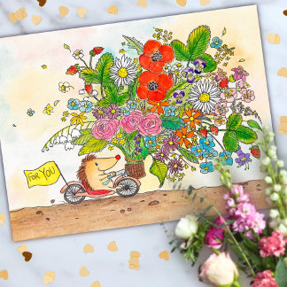Blumen für dich Postkarte von Nicole Janes