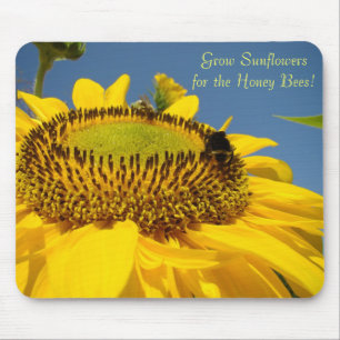 Blumen für Honigbienen züchten! Mousepad