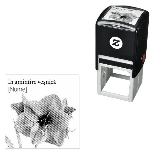 Blumen für immer permastempel (Beispiel)