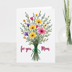 Blumen für Mama Karte
