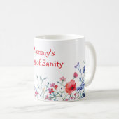 Blumen für Muttis Vernunft Wildblumen Muttertag Kaffeetasse (VorderseiteRechts)