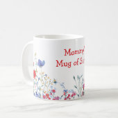Blumen für Muttis Vernunft Wildblumen Muttertag Kaffeetasse (Vorderseite Links)