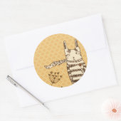 Blumen für Sie Runder Aufkleber (Umschlag)