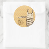 Blumen für Sie Runder Aufkleber (Tasche)