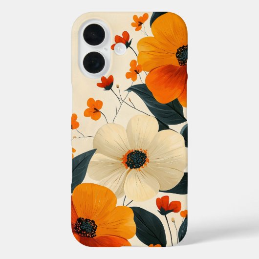 Blumen-Fusions-Handyhülle Case-Mate iPhone Hülle (Rückseite)