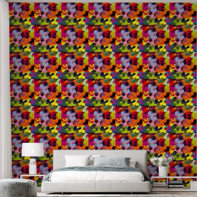 BLUMEN GARTEN ABSTRAKT TAPETE (Schlafzimmer)