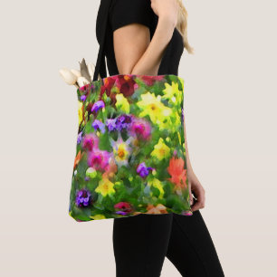 Blumen-Garten-abstrakte Tasche