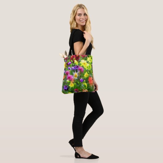 Blumen-Garten-abstrakte Tasche (Am Model)