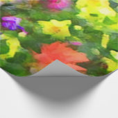 Blumen-Garten-Eindrücke Geschenkpapier (Ecke)
