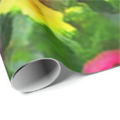 Blumen-Garten-Eindrücke Geschenkpapier (Rolleneckpunkt)