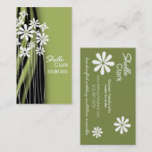 Blumen-Garten-Geschäfts-Kartenschablone Visitenkarte (Vorne/Hinten)