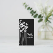 Blumen-Garten-Geschäfts-Kartenschablone Visitenkarte (Stehend Vorderseite)