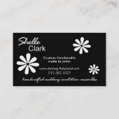 Blumen-Garten-Geschäfts-Kartenschablone Visitenkarte (Rückseite)