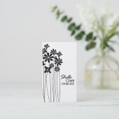 Blumen-Garten-Geschäfts-Kartenschablone Visitenkarte (Stehend Vorderseite)