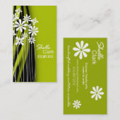 Blumen-Garten-Geschäfts-Kartenschablone Visitenkarte (Vorne/Hinten)