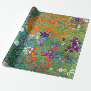 Blumen-Garten Gustav Klimt Geschenkpapier