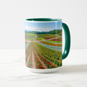 Blumen-Garten Shikisai kein Oka Blumen-Bauernhof Tasse