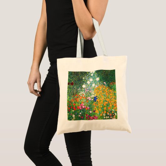 Blumen-Garten-Taschen-Tasche Gustav Klimt Tragetasche (Vorderseite (Produkt))