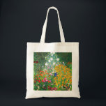 Blumen-Garten-Taschen-Tasche Gustav Klimt Tragetasche<br><div class="desc">Blumen-Garten-Taschentasche Gustav Klimt. Ölmalerei auf Leinwand ab 1907. Abgeschlossen während seiner goldenen Phase, ist Blumen-Garten eine von Klimts berühmtesten Landschaftsmalereien. Die Sommerfarbexplosion weiter in dieser Arbeit mit einer schönen Mischung der orange, roten, lila, blauen, rosa und weißen Blüten. Ein großes Geschenk für Fans von Gustav Klimt, von Kunst nouveau, von...</div>