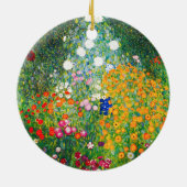 Blumen-Garten-Verzierung Gustav Klimt Keramikornament (Hinten)
