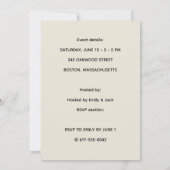 Blumen-Geburtstagseinladung  Einladung (Rückseite)