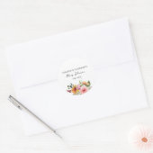 Blumen-Gedenkbestattung Runder Aufkleber (Umschlag)