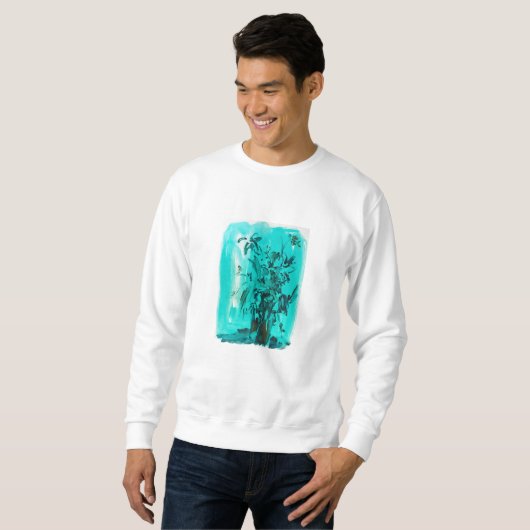 Blumen-Gefühl die Blues Sweatshirt (Vorne ganz)
