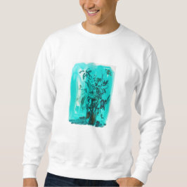 Blumen-Gefühl die Blues Sweatshirt