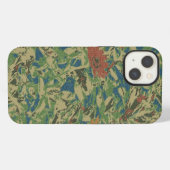 Blumen gegen Blatt-Tarnmuster iPhone Hülle (Rückseite (Horizontal))